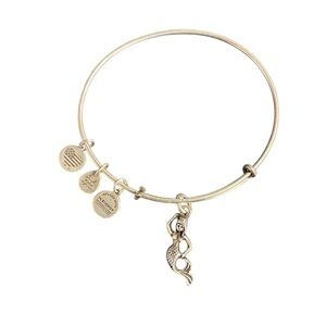 Alex and Ani Mermaid Charm Bangle Bracelet, Rafaelian Silver